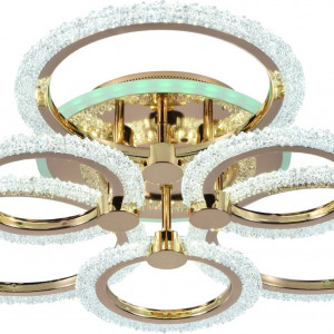 Люстра світлодіодна акрілова Sirius LI8879/3+3A FGD (RGB) 108W+8W