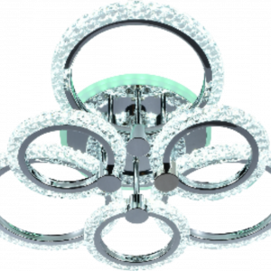 Люстра світлодіодна акрілова Sirius LI8868/3+3A CR (RGB) 108W+8W