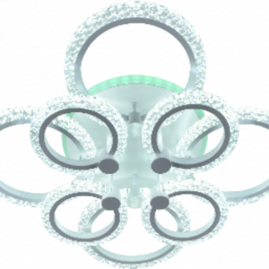 Люстра світлодіодна акрілова Sirius LI8868/4+4A WH (RGB) 144W+11W