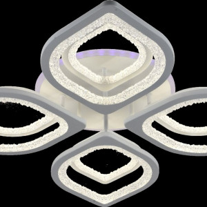 Люстра світлодіодна акрілова Sirius LI8409/4+4A WH (RGB) 200W+8W