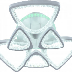 Люстра світлодіодна акрілова Sirius LI8408/3+3A WH (RGB) 162W+8W