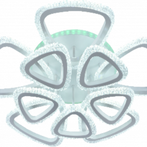 Люстра світлодіодна акрілова Sirius LI8410/5+5A WH (RGB) 200W+10W