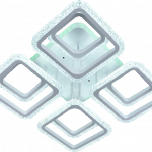 Люстра світлодіодна акрілова Sirius LI8878/2C CR+RGP 64W+7W