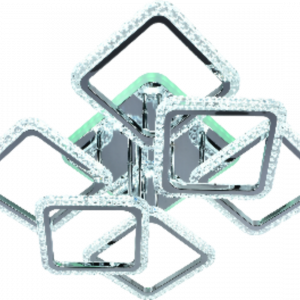 Люстра світлодіодна акрілова Sirius LI8869/4+2 CR (RGB) 168W+10W