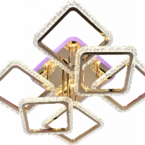 Люстра світлодіодна акрілова Sirius LI8869/4+2 FGD (RGB) 168W+10W