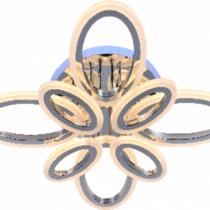 Люстра світлодіодна акрілова Sirius LI8877/4+4A CR (RGB) 128W+8W