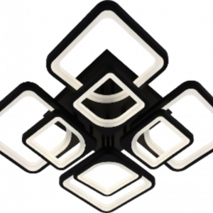 Люстра світлодіодна акрілова Sirius MX10005/4+4B BK (224W)