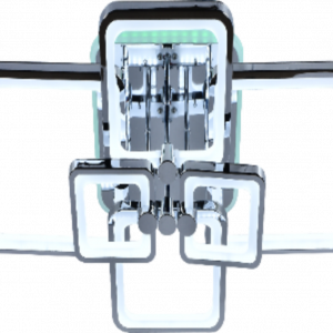 Люстра світлодіодна акрілова Sirius LI8783/6 CR (RGB) 200W+10W