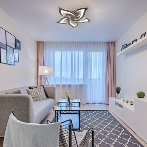 Люстра світлодіодна акрилова Sirius LI8845/5A PERL BK (90W)