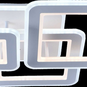 Люстра світлодіодна акрілова Sirius LI8882/3C CR (BL+YL) 118W+82W