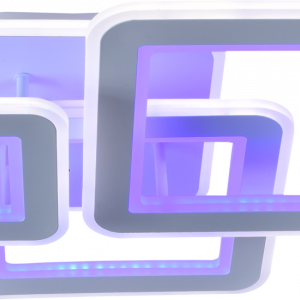 Люстра світлодіодна акрілова Sirius LI8882/3C CR (BL+YL) 118W+82W