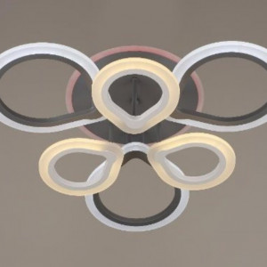 Люстра світлодіодна акрілова Sirius B YH304/3+3 118W