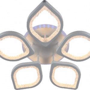 Люстра світлодіодна акрілова Sirius LI8409/5B WH (RGB) 100W+7W