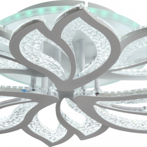 Люстра світлодіодна акрілова Sirius LI8420/3+3 WH (RGB) 132W+8W