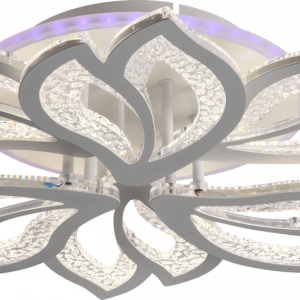 Люстра світлодіодна акрілова Sirius LI8420/3+3 WH (RGB) 132W+8W