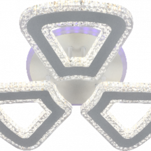 Люстра світлодіодна акрілова Sirius LI8425/3 WH (RGB) 118W+7W