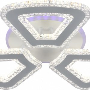 Люстра світлодіодна акрілова Sirius LI8425/3 WH (RGB) 118W+7W