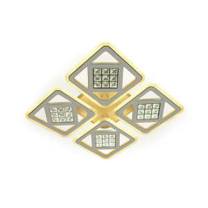 Люстра світлодіодна акрілова Sirius LI8859/4A WH (RGB) 176W+8W