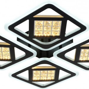 Люстра світлодіодна акрілова Sirius LI8859/4A BK (176W)