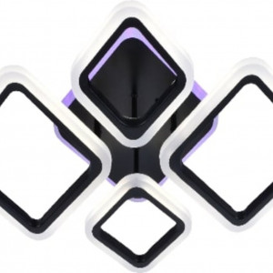 Люстра світлодіодна акрілова Sirius LI8822/2+2 BK (RGB) 84W+8W