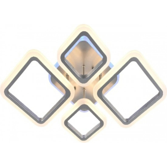 Люстра світлодіодна акрилова Sirius LI8822/2+2 MATT SILVER (RGB) 84W+8W Зображення №1 Люстра світлодіодна акрилова Sirius LI8822/2+2 MATT SILVER (RGB) 84W+8W фото № 1