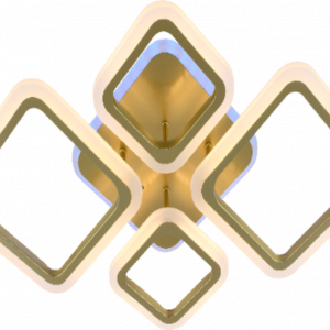 Люстра світлодіодна акрілова Sirius LI8822/2+2 MATT GOLD (RGB) 88W+8W