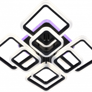 Люстра світлодіодна акрілова Sirius LI8822/4+4B BK (RGB) 176W+10W