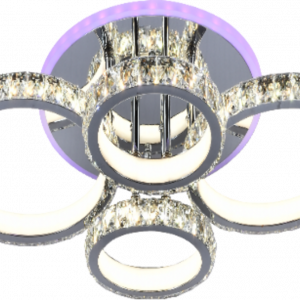 Люстра світлодіодна акрілова Sirius DK5819B/4 CR (RGB) 176W+8W