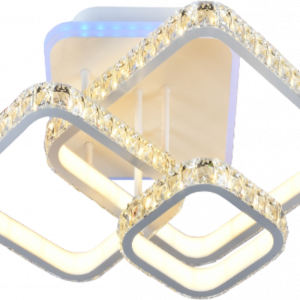 Люстра світлодіодна акрілова Sirius DK5857A/3 WH (RGB) 180W+8W