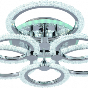 Люстра світлодіодна акрілова Sirius LI8879/3+3A CR (RGB) 108W+8W