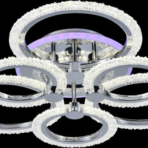 Люстра світлодіодна акрілова Sirius LI8879/3+3A CR (RGB) 108W+8W
