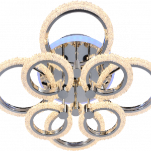 Люстра світлодіодна акрілова Sirius LI8879/4+4A CR (RGB) 144W+11W