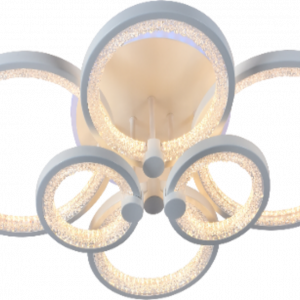 Люстра світлодіодна акрілова Sirius LI8878/6 WH (RGB) 168W+8W