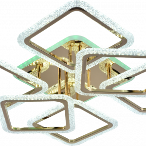 Люстра світлодіодна акрілова Sirius LI8899/4+2 FGD (RGB) 168W+10W