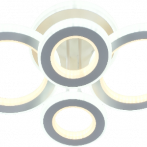 Люстра світлодіодна акрілова Sirius LI8881/4 WH (BL+YL) 116W+84W