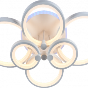 Люстра світлодіодна акрілова Sirius LI8832/6 WH (RGB) 168W+8W