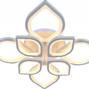 Люстра світлодіодна акрілова Sirius MX10016/4+4B WH (RGB) 200W+8W