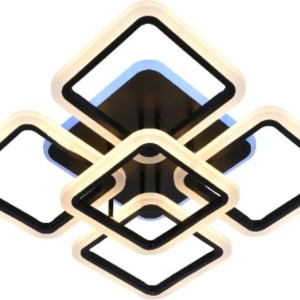 Люстра світлодіодна акрілова Sirius LI8822/4+1 BK (RGB) 131W+10W