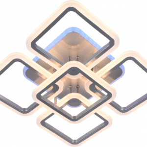 Люстра світлодіодна акрилова Sirius LI8822/4+1 MATT SILVER (RGB) 131W+10W