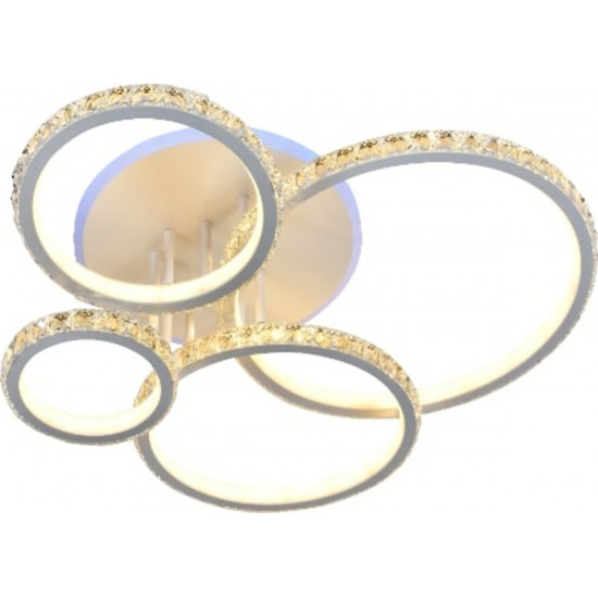 Люстра світлодіодна акрілова Sirius DK5864/4 WH (RGB) 232W+8W  фото № 2