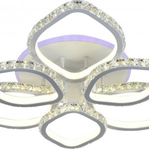 Люстра світлодіодна акрілова Sirius DK5859A/3+3 WH (RGB) 264W+8W