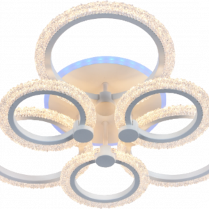 Люстра світлодіодна акрілова Sirius LI8879/3+3A WH (RGB) 108W+8W