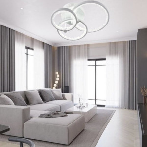 Люстра світлодіодна акрілова Sirius LI8878/3C WH (108W)