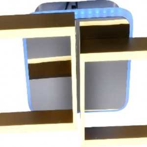 Люстра світлодіодна акрілова Sirius DK5846/2 GOLD+CR (RGB) 96W+10W