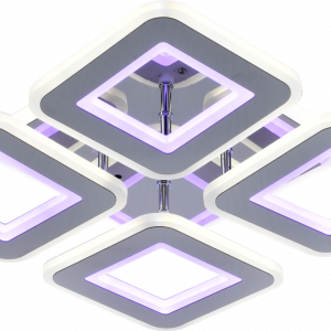 Люстра світлодіодна акрілова Sirius LI8882/4B CR (BL+YL) 110W+72W