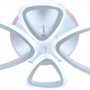 Люстра світлодіодна акрілова Sirius LI8863/2+2 WH (RGB) 80W+7W