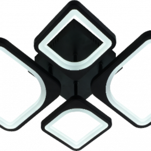 Люстра світлодіодна акрілова Sirius MX10005/2+2 BK (112W)