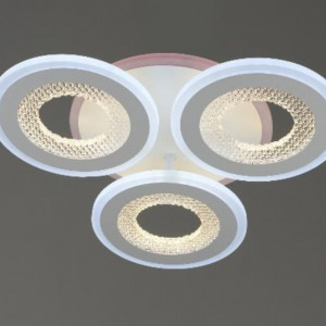 Люстра світлодіодна акрілова Sirius B S2036/3 90W+12W