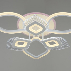 Люстра світлодіодна акрілова Sirius B YH389/3+3 (144W+16W)