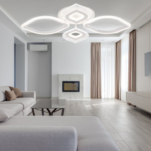 Люстра світлодіодна акрилова Sirius B YH389/2+2 (96W+12W)